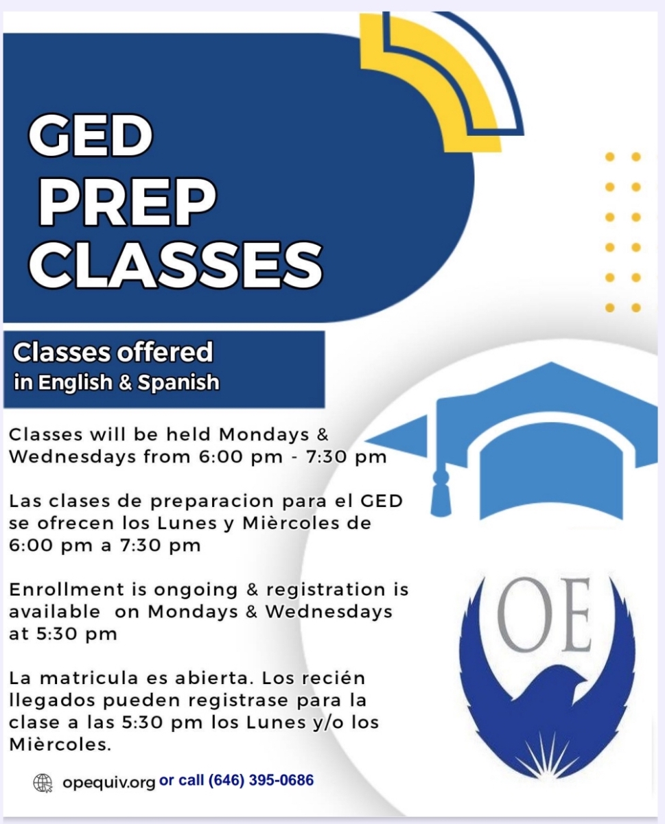 Classes & Registration – GED Preparation